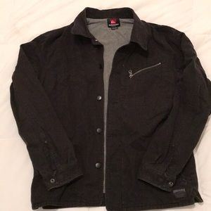 Quiksilver black denim jacket